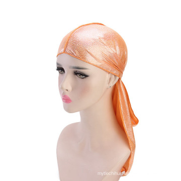 Spangle color custom bandana hair turban for women